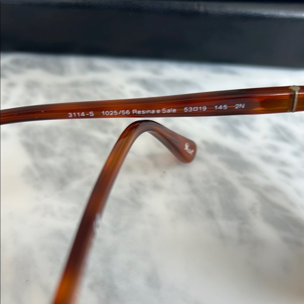 Unisex Persol Brown Tortoise Sunglasses - Picture 3 of 5